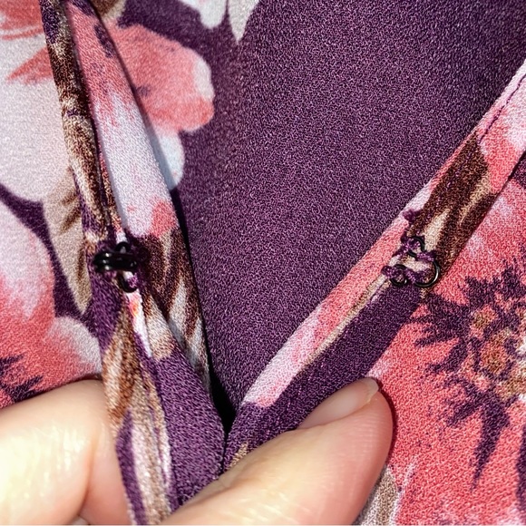 Purple Floral Dress - Picture 3 of 5